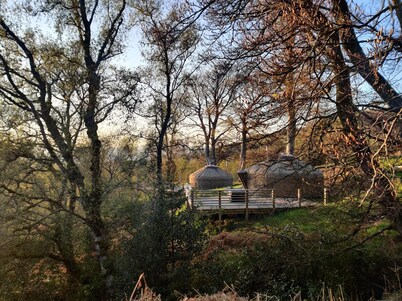Charming Yurt in Kelburn Estate Near Largs