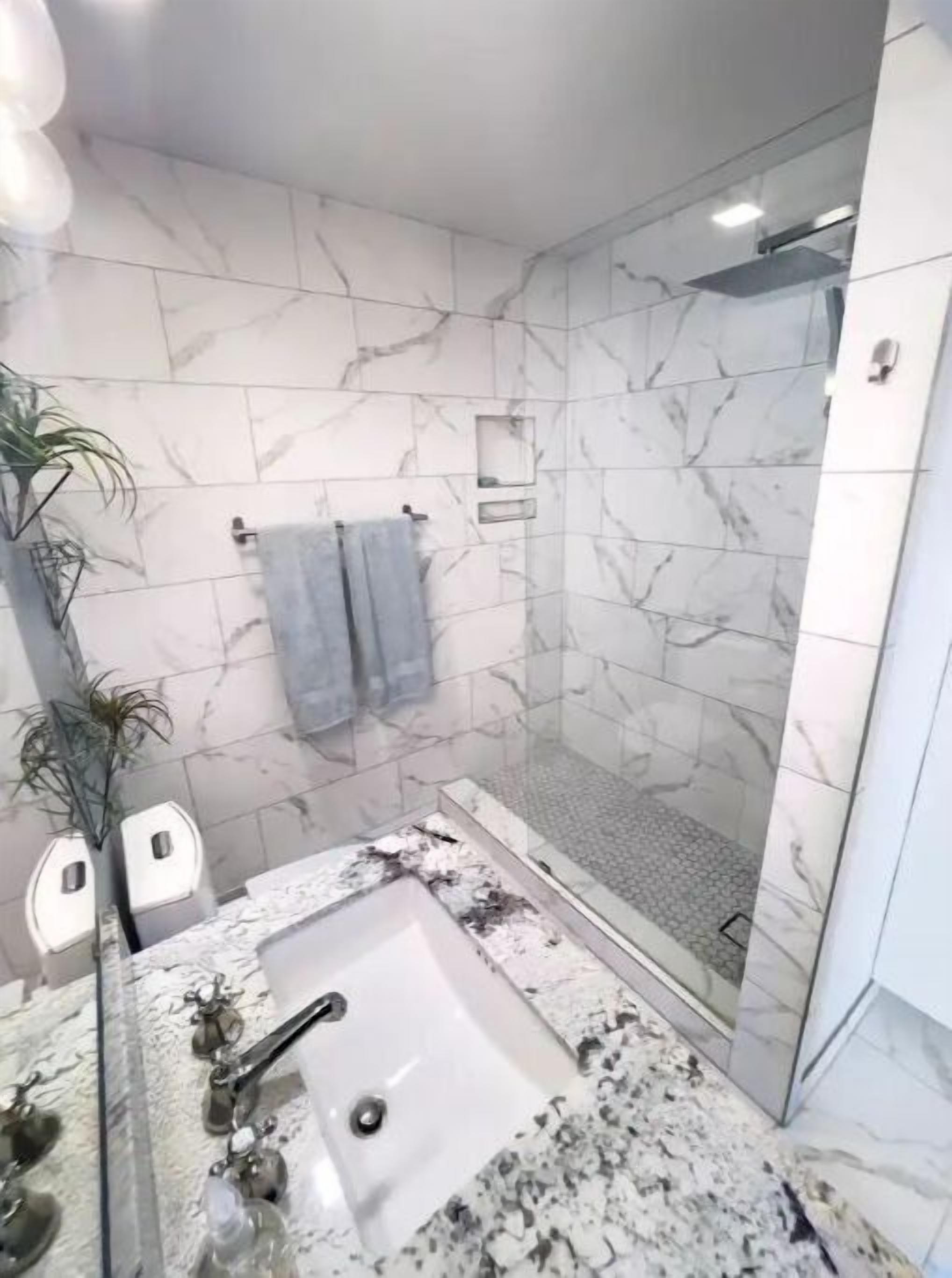 Dusche, Handtücher