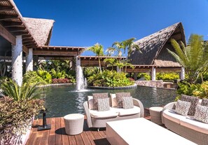 Indoor pool, outdoor pool