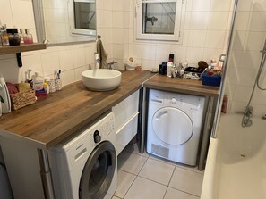 Free toiletries, hair dryer, towels, soap