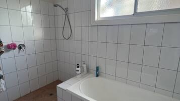 Towels, soap, shampoo