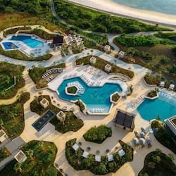 Indoor pool, seasonal outdoor pool, pool cabanas (surcharge)