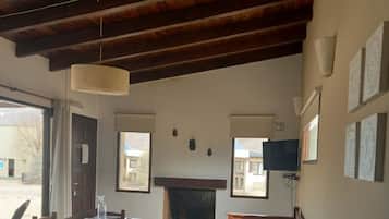 Family Cabin | Living area | Fireplace