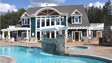 屋外プール、温水プール