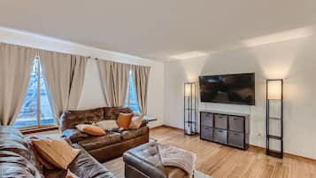 Smart TV, video games, foosball, computer monitors