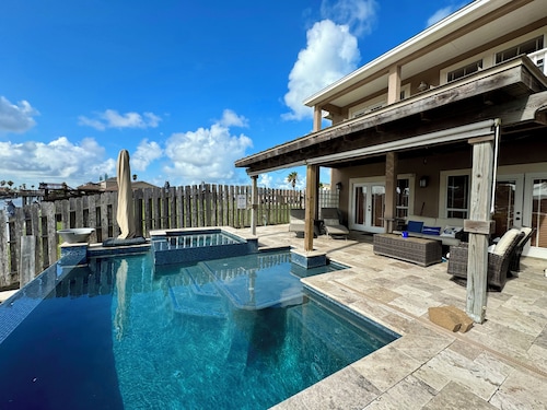 Spectacular Sunsets! Private Pool & Spa on Canal - Walk to Beach & Restaurants!!