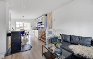 Televisie en een open haard