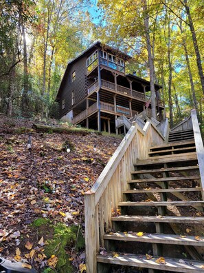 Exterior - Lake View Log Cabin Hot Tub, Games, beautiful view! minutes of famous Blue Ridge (Blue Ridge)