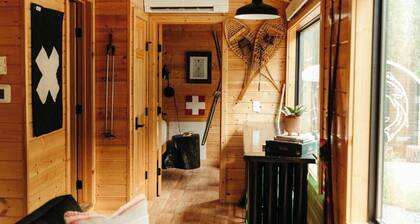 The SKI HAUS: A Montana Tiny Cabin Forest Retreat