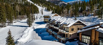 Mountain modern, brand new luxury ski in and ski out townhome on Whitefish Mountain Resort!
