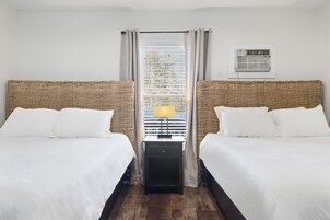 Premium bedding, memory foam beds, individually decorated