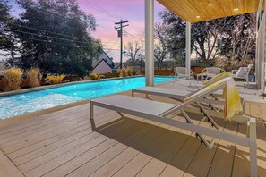 Outdoor pool, a heated pool - Bachelorette Fave, Fire Pit, Pool, Hot Tub, Grill (Austin)