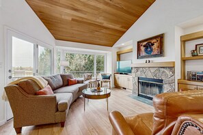 TV, fireplace, DVD player