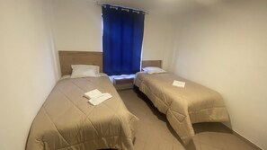 Habitación estándar con 2 camas individuales, vistas a la ciudad | Edredones de plumas, colchones con acolchado adicional, wifi gratis
