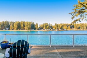 Property grounds - Waterfront, dog-friendly home with private beach, amazing deck & harbor view (Allyn)