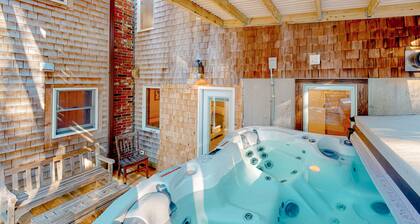 Expansive, dog-friendly home with sauna, decks & great location