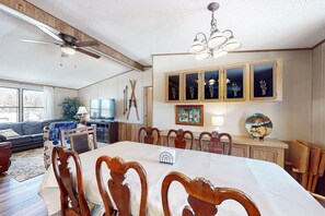 Dining - Dog-friendly home with mountain view, foosball, enclosed yard & W/D (South Fork)