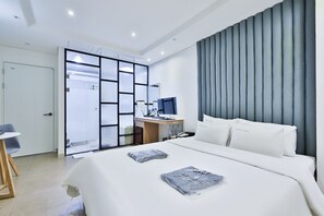 스위트 테라스 | 고급 침구, 무료 WiFi, 침대 시트