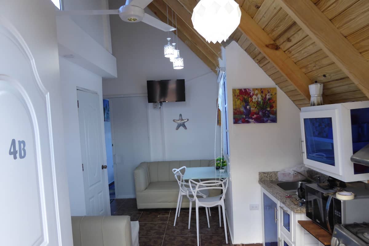 Presidential Apartment | Living area | 32-inch flat-screen TV with cable channels, TV, Netflix