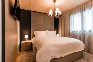 Literie de qualité supérieure, couette en duvet d'oie, minibar