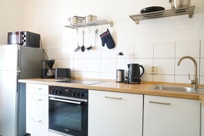 Dishwasher, dining tables