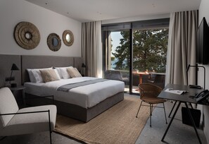 Grand Double or Twin Room, Sea View | Premium bedding, in-room safe, desk, blackout curtains - La Vista Suites (Zadar)