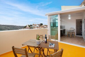 Outdoor dining - Holiday Apartment "Carmelo Y Carmela 6" with Mountain View, Private Terrace & Wi-Fi (Teror)