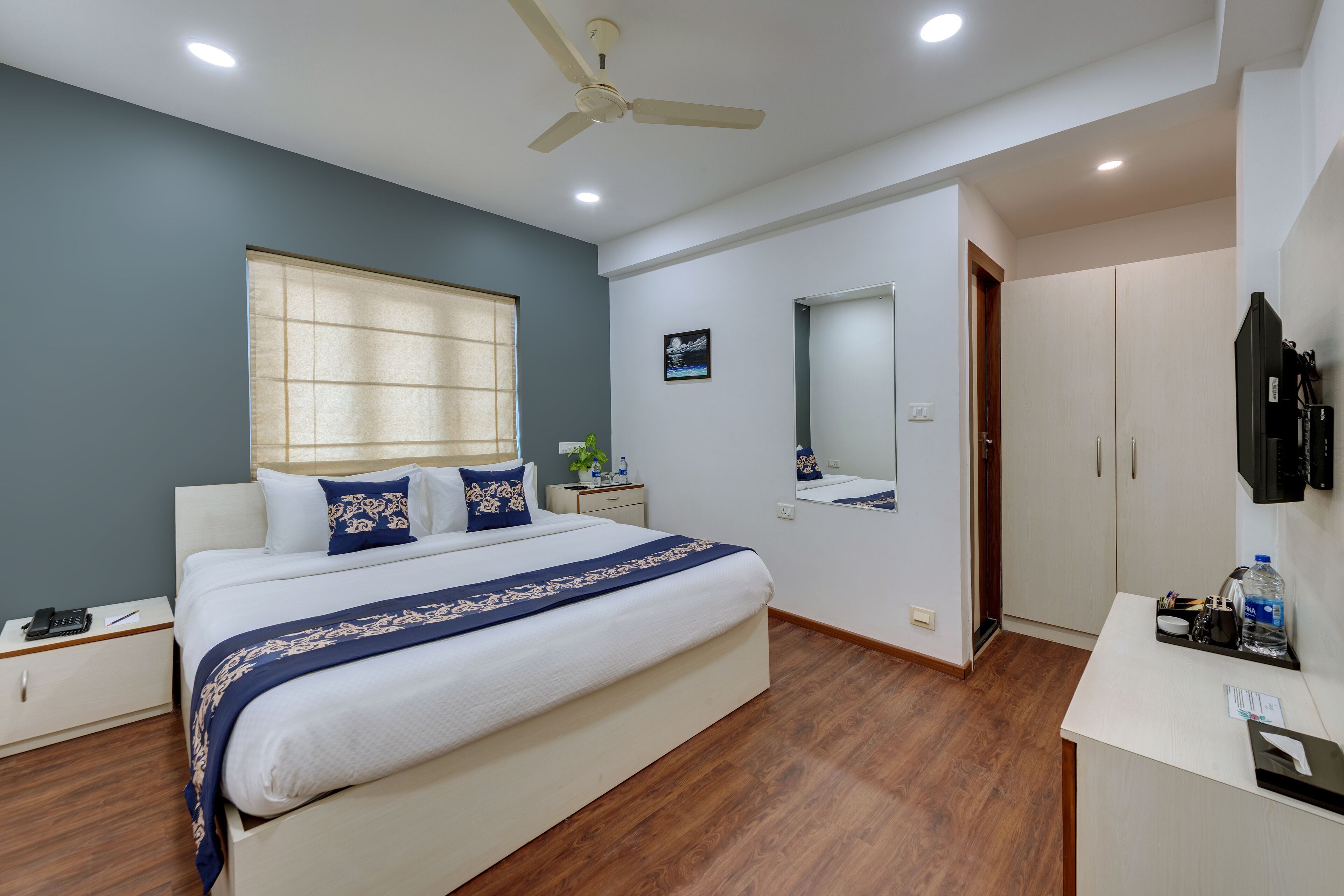 In-room safe, desk, blackout drapes, iron/ironing board