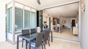 Outdoor dining - 1 Bright Point Apartment 1307 (Nelly Bay)