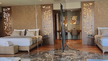 总统开间套房 | 记忆海绵床垫、迷你吧、隔音、免费 WiFi