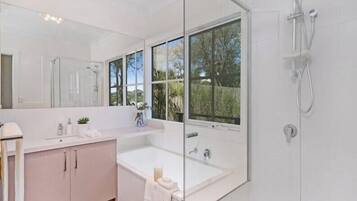 Shower, hair dryer