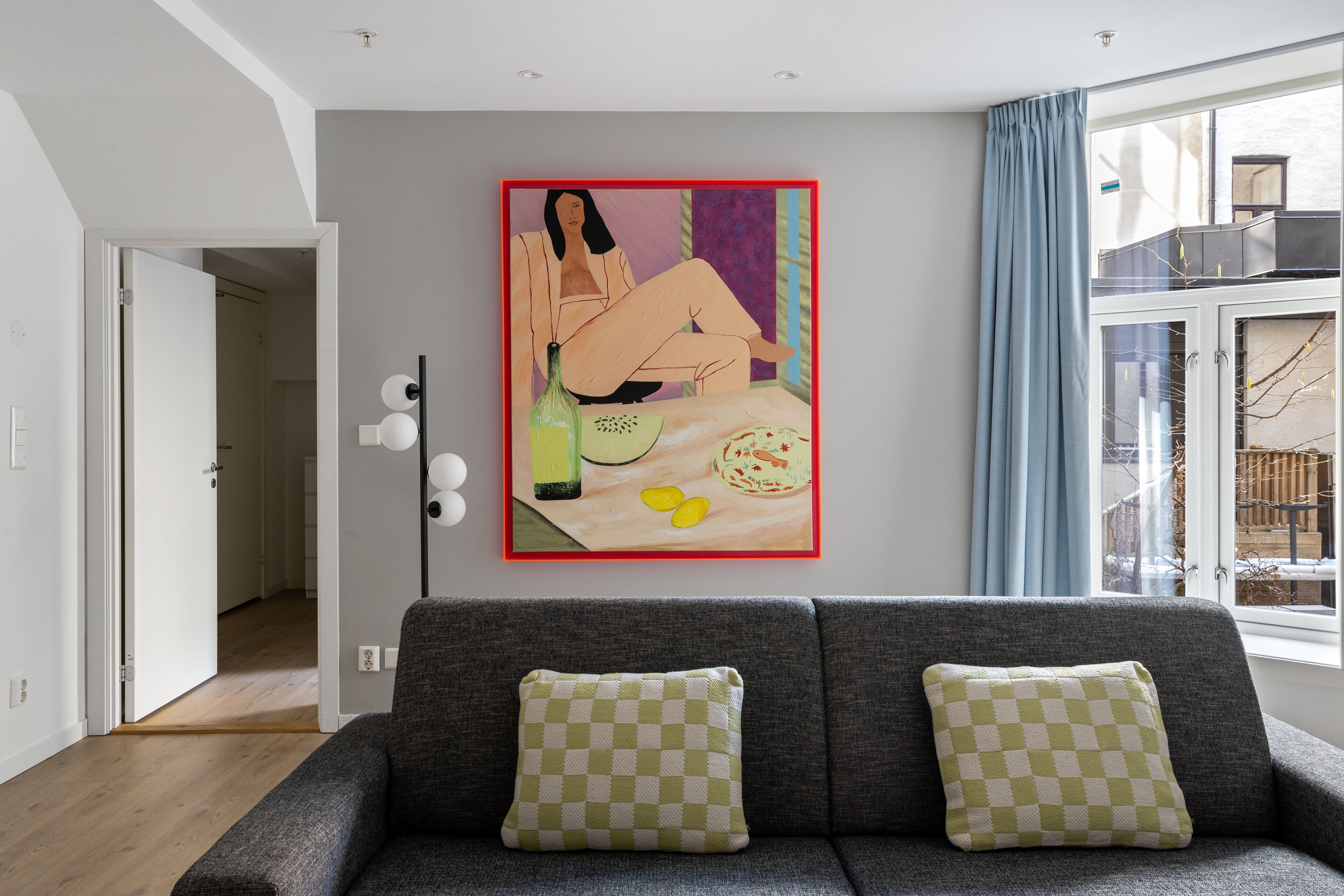 XL 2 Bedroom Apartment, Sofa Bed | Living area | 43-inch Smart TV with cable channels