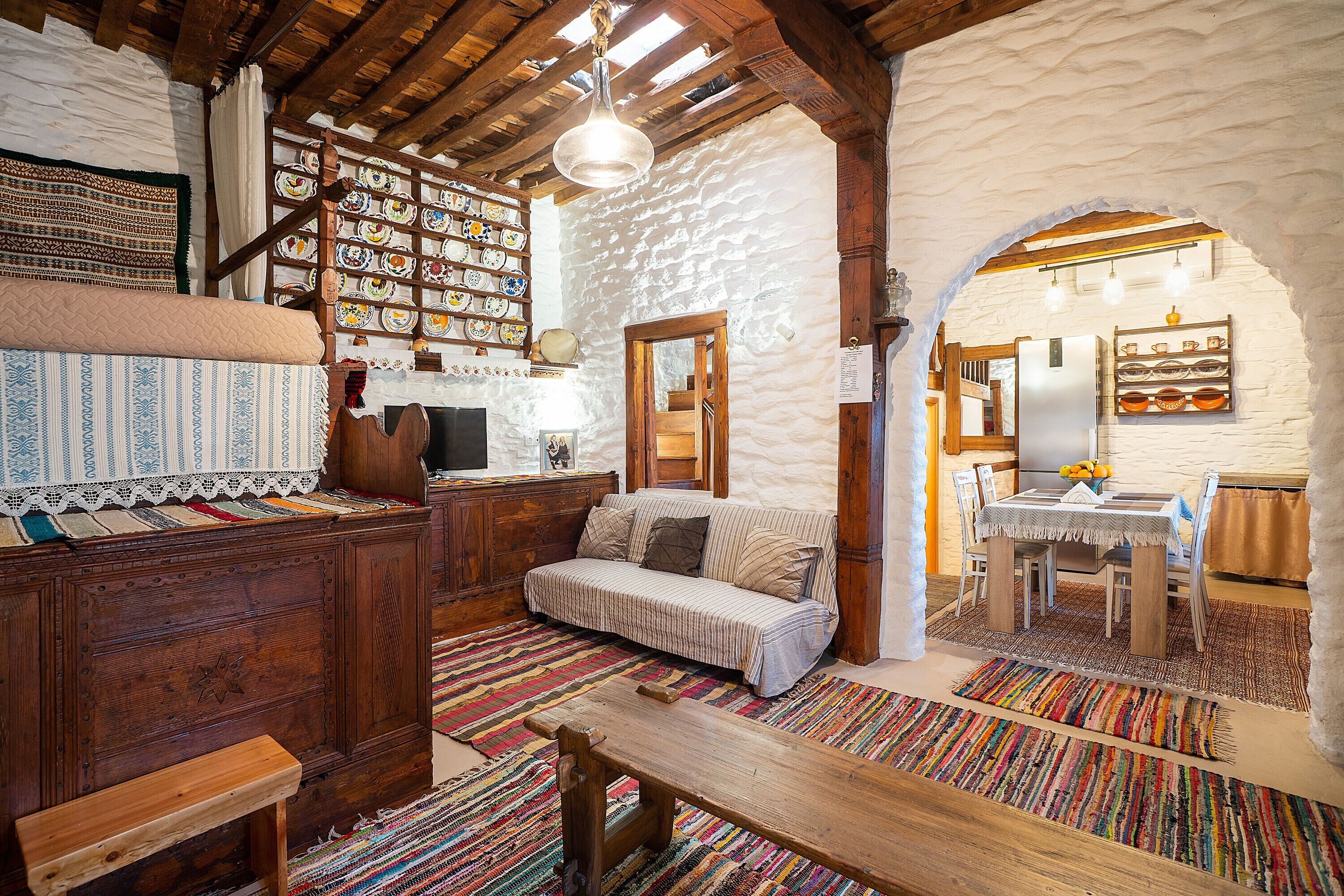 Télévision, cheminée