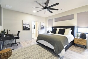 4 habitaciones, escritorio, tabla de planchar con plancha y wifi gratis 