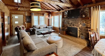 Riverfront cabin, on a secluded section of the Middle Branch, Pere Marquette
