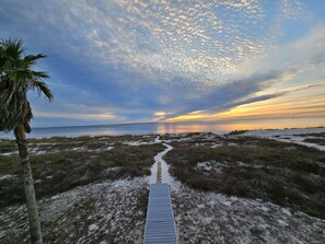 I love the clouds in this pic. Had to share. - Beachfront home with beautiful view of beach and ocean. (Port St. Joe)