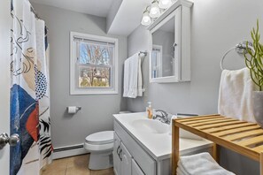 Hair dryer, towels