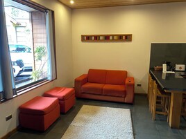 Televisión de pantalla plana, chimenea