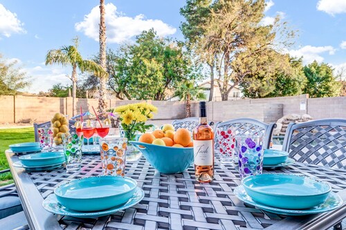 Chic Chandler Resort with Heated Pool, Firepit & BBQ Grill