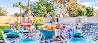 Chic Chandler Resort with Heated Pool, Firepit & BBQ Grill