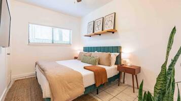 1 bedroom, iron/ironing board, travel crib, free WiFi