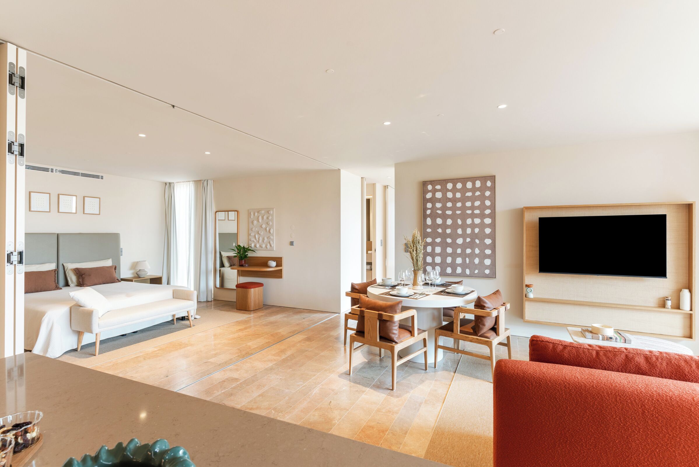 Deluxe Apartment, 2 Bedrooms, Garden View | In-room safe, soundproofing, WiFi (free), bed sheets
