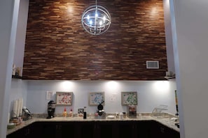 Free daily self-serve breakfast