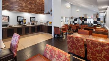 Free daily self-service breakfast