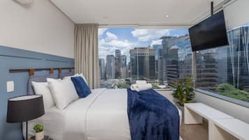 Apartamento | 1 quarto, roupa de cama