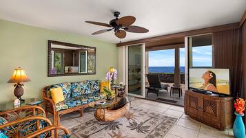 Condo, Multiple Beds (Keauhou Kona Surf & Racquet Club #5-1) | Living area