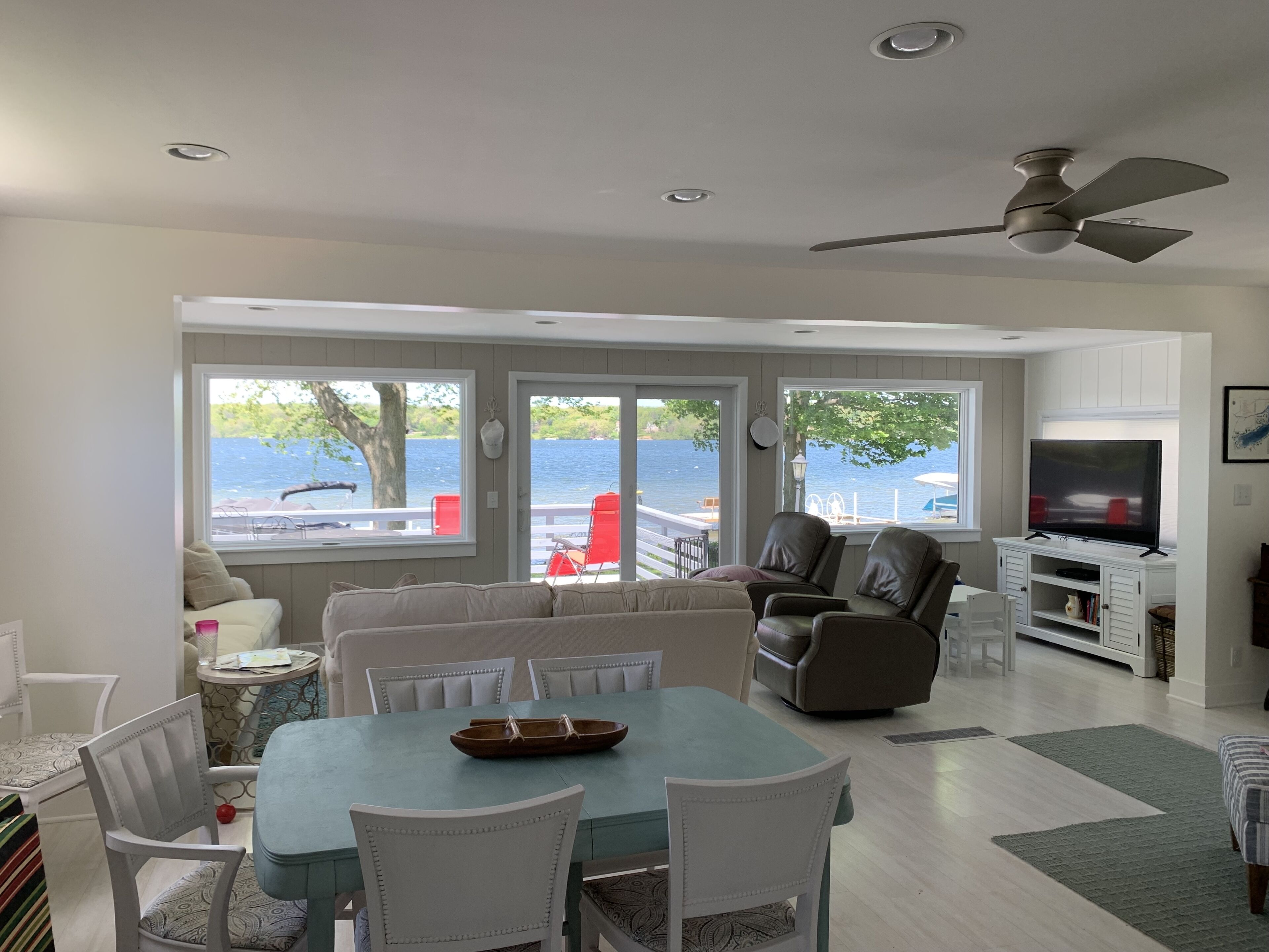 Smart TV, chimenea y servicios de streaming 