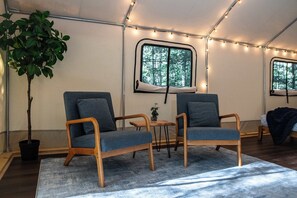 Interior - Bluejay's Nest-Lux Camping Tent in the Gorge️ (Beattyville)