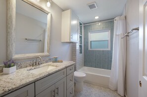 Hair dryer, towels