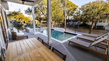 Udendørs pool, opvarmet pool